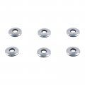 Teckeen 6x 8mm Carbon Steel Quick Release Lock Latch Bumper Screws Fasteners Nuts Bolts For Jeep Wrangler 2007-2018
