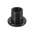 M8 T-nuts 10pcs Carbon Steel Hex Socket Head Insert Nut Screw Post Sleeve For Furniture 10mm Height Black 