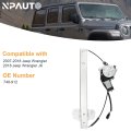 Front Driver Side Power Window Regulator With 2-pin Motor Replacement For 07-17 Jeep Wrangler 2007 2008 2009 2010 2011 2012