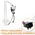 Front Driver Side Power Window Regulator With 2-pin Motor Replacement For 07-17 Jeep Wrangler 2007 2008 2009 2010 2011 2012