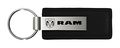 Dodge Ram Black Leather Key Chain 