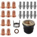 23pcs Ipt-60 Plasma Cutting Torch Tip 0 045 Cutter Accessories Work With 50-60a Current 