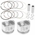 Caltric 2 Cast Aluminium Cylinder Piston Kit Compatible With Polaris Ranger 700 4x4 6x6 Efi 2006-2009