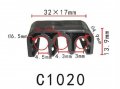 Autobahn88 Rod Wire Cable Loom Routing Clip Compatible With Toyota Hiace Oem 90464-00873 Pack Of 20
