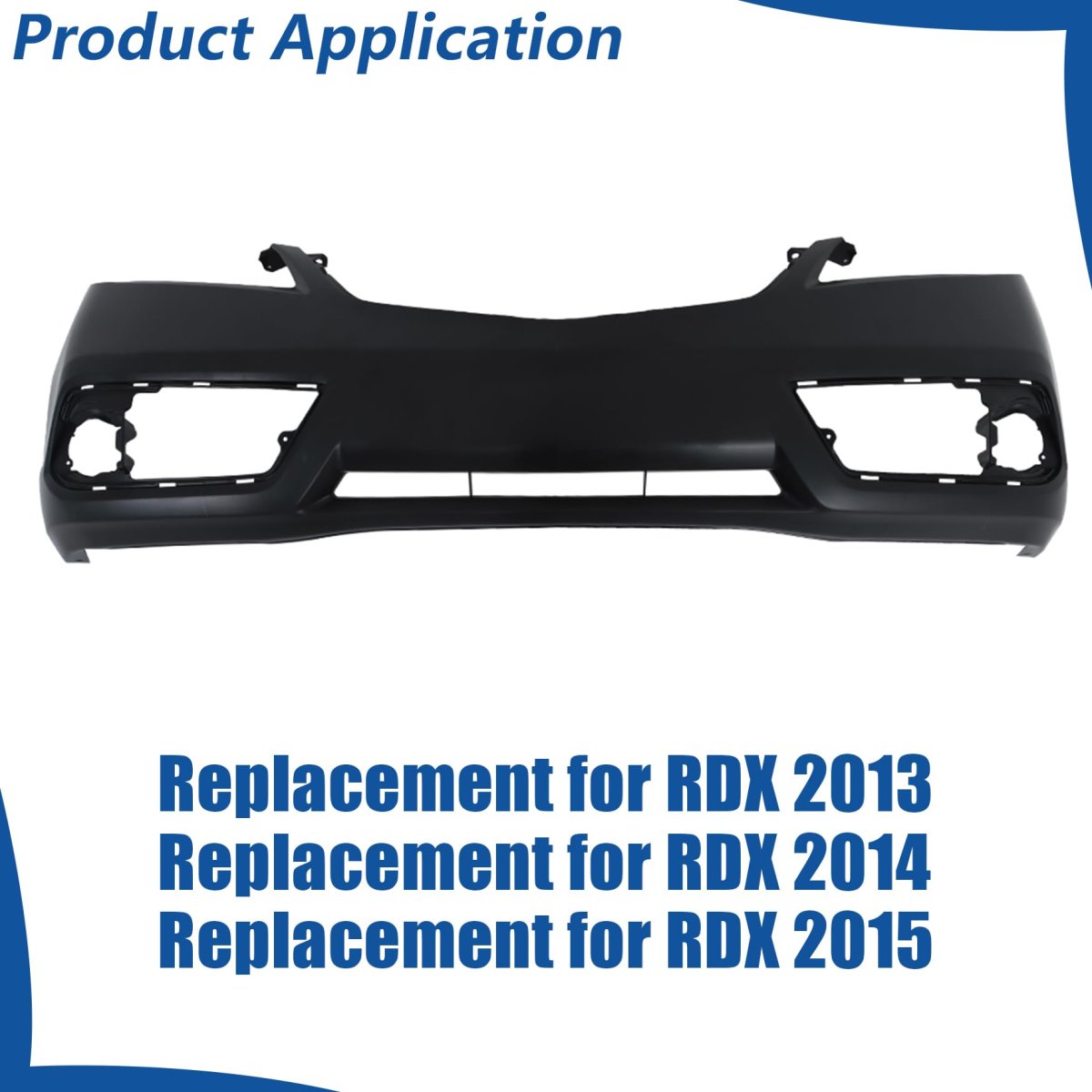 Front Bumper Cover Replacement For Rdx 2013 2014 2015 Plastic Primed Direct Ac1000179