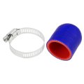 1 Pcs 30mm Length 32mm 26 Id Blue Red Car Silicone Rubber Hose End Cap With Clamps Reinforced Blanking For Bypass Tube 