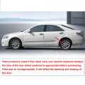 X Autohaux 4pcs 5 5cm 1 5m Car Wheel Mudguard Strip Extension Eyebrow Trim Protector Decoration Carbon Fiber Pattern