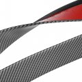 X Autohaux 4pcs 5 5cm 1 5m Car Wheel Mudguard Strip Extension Eyebrow Trim Protector Decoration Carbon Fiber Pattern