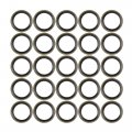 X Autohaux 25pcs M14 Bronze Tone Car Engine Oil Drain Crush Flat Bonded Washer Gaskets