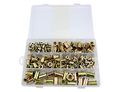 Wgcd 200 Pcs M4 5 6 8 10 Zinc Plated Carbon Steel Rivet Nut Insert Nutsert Assortment 