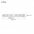 Uxcell 4 Pcs Flat Straight Brace Brackets 6 X 0 7 Inch Mending Plates Connector Furniture Repair Fixing Joint Stainless Steel