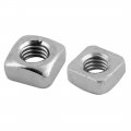 Uxcell Square Nuts M6x10mmx5mm 304 Stainless Steel Female Thread Metal Industrial Machine Screw 10 Pcs