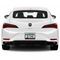 Ipick Image For Acura A-spec Logo In 3d Gray Letters On Black Real 3k Carbon Fiber Finish Abs Plastic License Plate Frame
