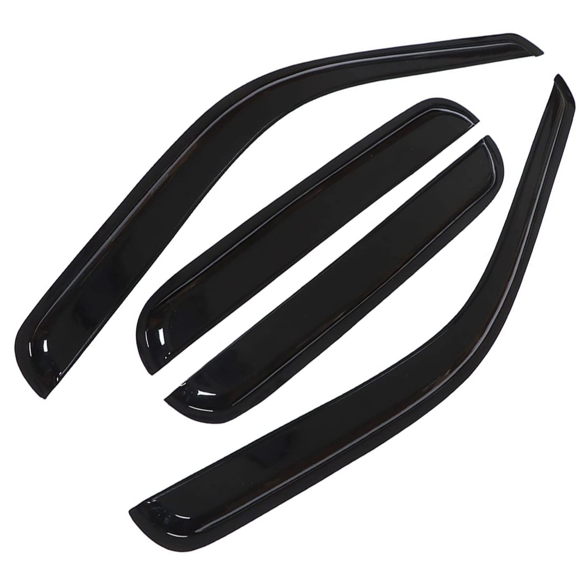 Window Visors Sun Rain Guards For F250 F350 F450 F550 Super Duty 1999 2016 Deflectors Vent Shade Replacement 4 Pack Abs Plastic