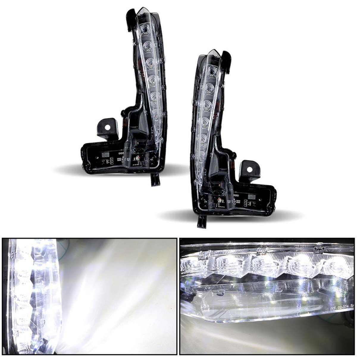 Pair Of Front Bumper Fog Light Assembly With Switch Wiring Replacement For Corolla Se Xse 2017-2019 Driving Lamp Driver Left