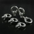 304 Stainless Steel M8 Male Thread Shoulder Lifting Ring Eye Bolt Set 36 Pieces With Lock Nuts Washers And Flat
