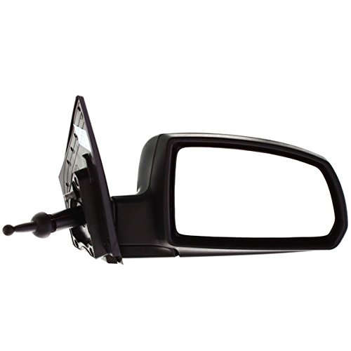 2006 2007 2008 2009 2010 Kia Rio 4-door Sedan Rio5 Manual Cable Remote Non-heated Smooth Black Folding Rear View Mirror Right