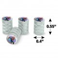Superman Three Color Sky Tire Rim Wheel Aluminum Valve Stem Caps