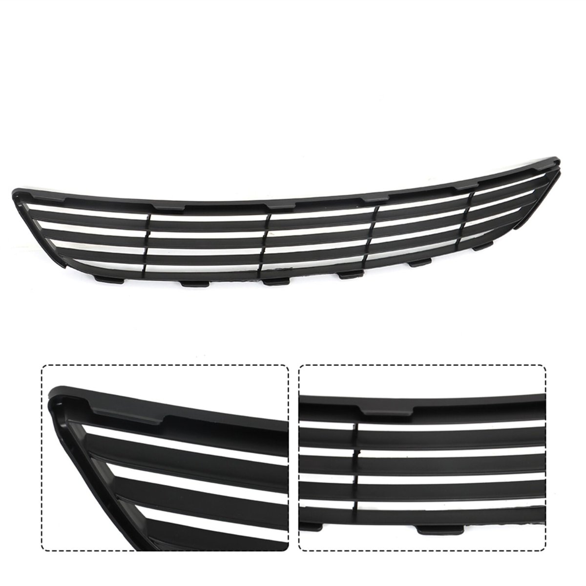 2pcs Front Bumper Upper Middle Grille Assembly Set Replacement For 2007 2008 Yaris Sedan