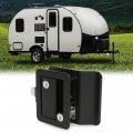 G-plus Rv Entry Door Lock With Paddle Deadbolt Latch Replacement Kit Rv Handle Knob Keys Black