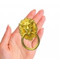 Wmycongcong 10pcs 2 68 X 1 57 Drawer Lion Head Pull Handle Knob Dresser Cabinet Ring Antique Style Zinc Alloy For Jewelry Box 