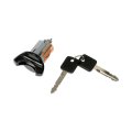 Ignition Lock Cylinder Assembly Ford Mustang Thunderbird 1994 1995 Black Metal Housing With 2 Keys Replacement For F1az11582a 