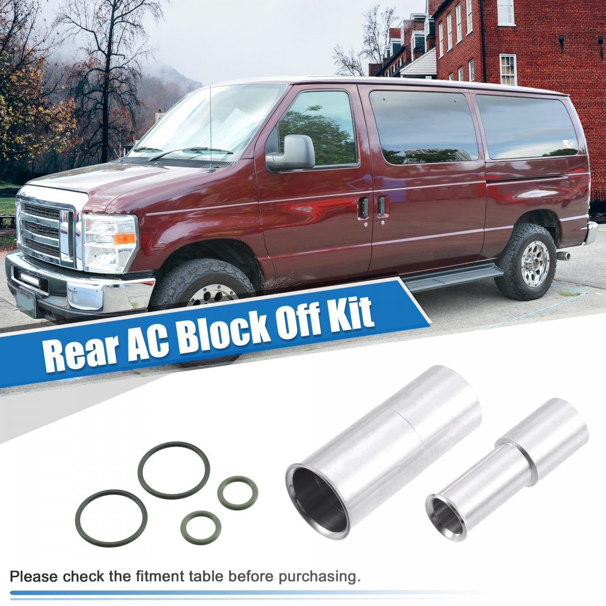 X Autohaux 1 Set Rear Ac Block Off Kit For Ford E150 E250 E350 Econoline