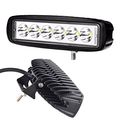 6 In 18w Spot Led Work Light Bar Driving Lamp For Jeep Off Road 4wd 4x4 Cabin Ute Suv Atv Truck Car Boat 2 Piece Set With 