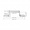 Uxcell U Shaped Connector Bracket 18 X 41 5mm 304 Stainless Steel For Door Closed Bar Holder Strut Channel 6pcs