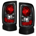 Amerilite Black Replacement Brake Tail Lights Set For 94-01 Dodge Ram Passenger And Driver Side