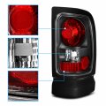 Amerilite Black Replacement Brake Tail Lights Set For 94-01 Dodge Ram Passenger And Driver Side