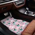 Dujiea Cartoon Panda Floor Mats 4-pcs Full Set Rubber-lined All-season Heavy-duty Protection Carpets Universal Fit Front Rear