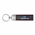 Ipick Image Made For Ford Taurus Real Black Carbon Fiber Loop Strap Key Chain With Red Stitching