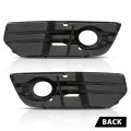 Pair Front Bumper Fog Light Covers Grille Bezels For Audi Q5 Base 2009-2011 Premium Plus Prestige 2009-2012 Left Driver Right