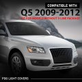 Pair Front Bumper Fog Light Covers Grille Bezels For Audi Q5 Base 2009-2011 Premium Plus Prestige 2009-2012 Left Driver Right