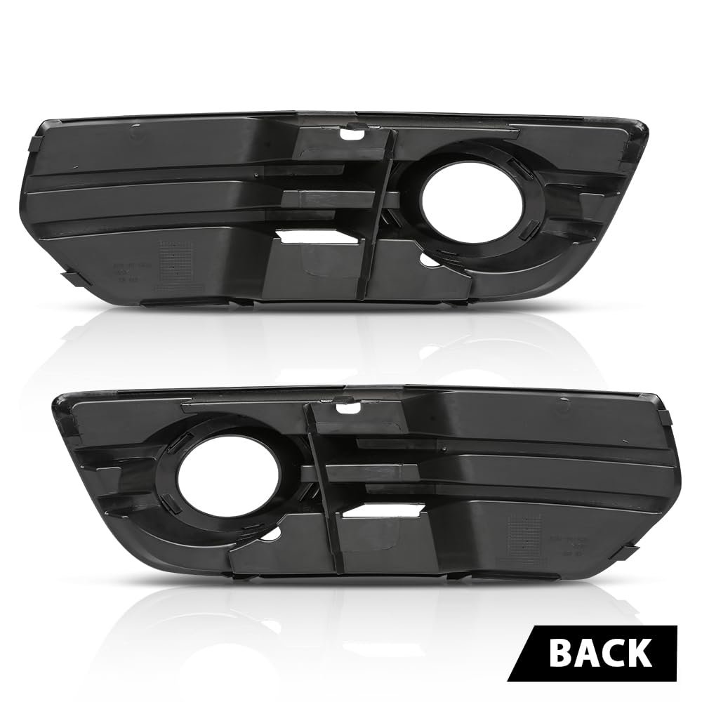 Pair Front Bumper Fog Light Covers Grille Bezels For Audi Q5 Base 2009-2011 Premium Plus Prestige 2009-2012 Left Driver Right
