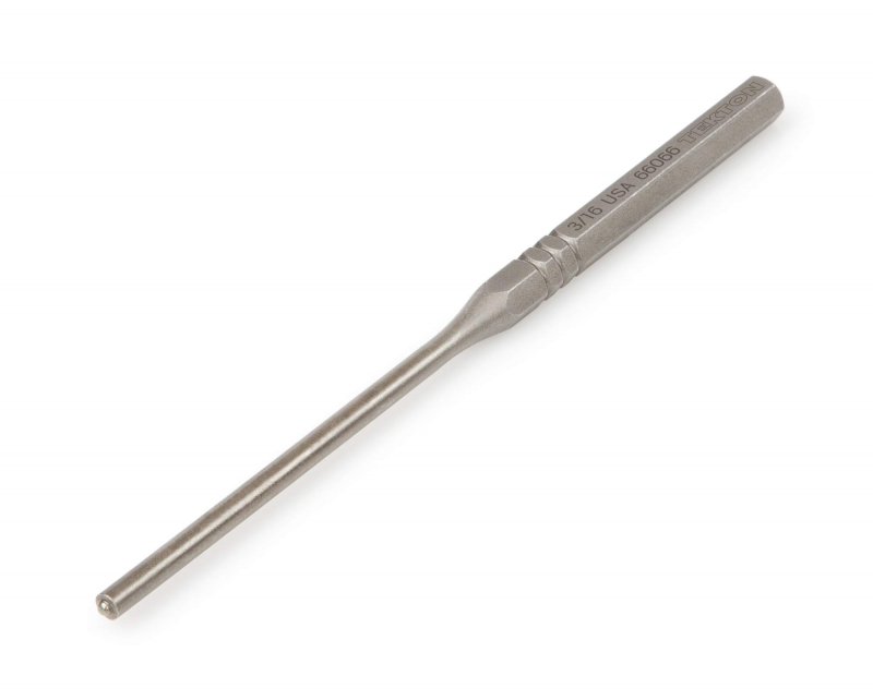 3 16 In Roll Pin Punch 66066 High Carbon Steel With Guide Ball Tip And Rust Preventative Coating