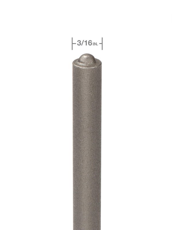 3 16 In Roll Pin Punch 66066 High Carbon Steel With Guide Ball Tip And Rust Preventative Coating
