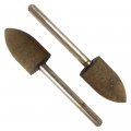 Dynamic 2 Pack Pc Leather Polishing Bullet Set Genuine Pre-mounted On 1 8 Shanks Versatile Solution 