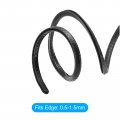Uxcell Edge Trim Black U Shape Protector Rubber With Steel Clips Fits 1 64 -1 16 8 2ft 2 5meter Length Door Guards