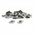 8020 3686 15 Series Stainless Steel Ss 4-20 Centered Slide In Economy T Nuts Hardware For 80 20 1 5 Aluminum Extrusions 25 Pack 