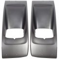 Hecasa Pair Headlight Bezel Compatible With 2003-2009 Chevrolet Gmc C4500 C5500 Topkick Kodiak Lh Rh Left Right Driver