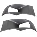 Hecasa Pair Headlight Bezel Compatible With 2003-2009 Chevrolet Gmc C4500 C5500 Topkick Kodiak Lh Rh Left Right Driver