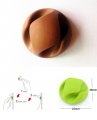 Yueton 24pcs Colorful Double Hole Desktop Wire Cord Cable Clip Management Organizer Holder
