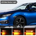 Njsbyl Switchback Led Civic Side Marker Lights Replacement For 2016-2022 Honda Sedan Coupe Hatchback White Parking Position