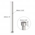 Uxcell Straight Ejector Pins 9mm 23 64 Dia 65mn Steel Round Tip Punch 200mm 8 Long For Mechanical Maintenance