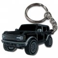 Four Wheel Beast Bronco Keychain Accessories 2023 4 Door Key Chain Fob Cover Cool Car Mods Black 