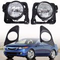 2pcs Clear Lens Fog Light Assembly Left And Right Side Replacement For 2009-2010 Acura Tsx 
