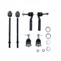 A-premium Set Of 6 Front Upper Ball Joint Inner Outer Tie Rod End Compatible With Chevy Silverado 1500 1999-2006 Gmc Sierra