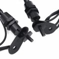 Httmt Mt244- Led Rear View Mirror Fit Compatible With H-d Suzuk Kawasak Yamah Bikes Black